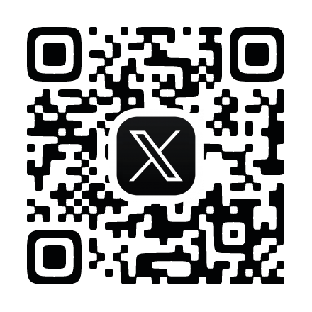 九大ピアノの会のXアカウントのQRコード